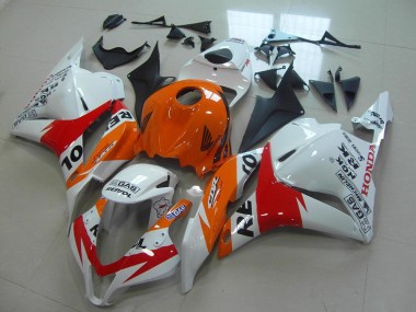 Affordable 2009-2012 White New Repsol Honda CBR600RR Replacement Motorcycle Fairings UK