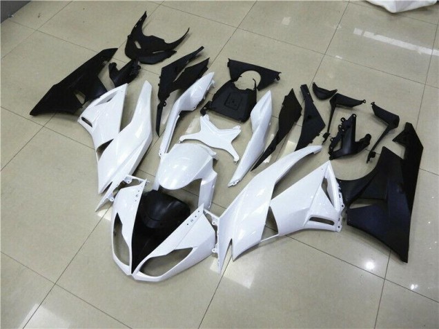 Affordable 2009-2012 White Kawasaki ZX6R Motorcyle Fairings UK Affordable 2009-2012 White Kawasaki ZX6R Motorcyle Fairings UK