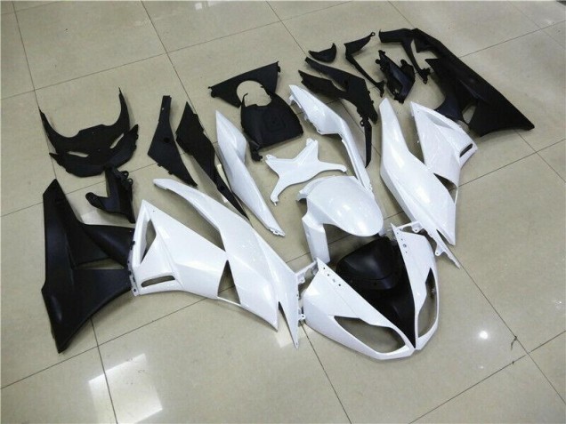 Affordable 2009-2012 White Kawasaki ZX6R Motorcyle Fairings UK Affordable 2009-2012 White Kawasaki ZX6R Motorcyle Fairings UK