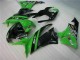 Affordable 2009-2012 Black Green Kawasaki ZX6R Motorcycle Fairing UK