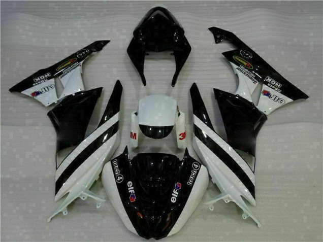 Affordable 2009-2012 Black White 3M Touch4 Kawasaki ZX6R Motorcycle Fairing Kits UK Affordable 2009-2012 Black White 3M Touch4 Kawasaki ZX6R Motorcycle Fairing Kits UK