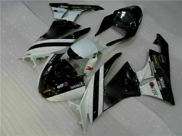 Affordable 2009-2012 Black White 3M Touch4 Kawasaki ZX6R Motorcycle Fairing Kits UK Affordable 2009-2012 Black White 3M Touch4 Kawasaki ZX6R Motorcycle Fairing Kits UK