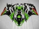 Affordable 2009-2012 Green Black Red Kawasaki ZX6R Bike Fairing UK