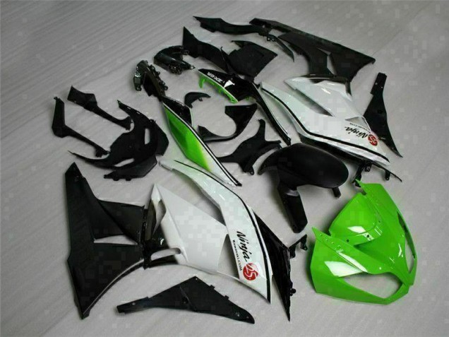 Affordable 2009-2012 Green Black White 25 Kawasaki ZX6R Bike Fairings UK Affordable 2009-2012 Green Black White 25 Kawasaki ZX6R Bike Fairings UK