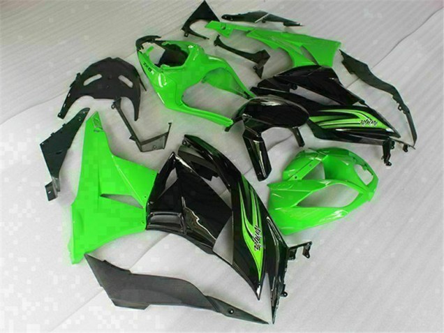Affordable 2009-2012 Green Black Kawasaki ZX6R Motorbike Fairing UK Affordable 2009-2012 Green Black Kawasaki ZX6R Motorbike Fairing UK
