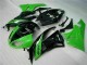 Affordable 2009-2012 Black Green Kawasaki ZX6R Bike Fairing Kit UK