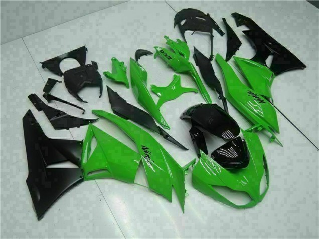 Affordable 2009-2012 Black Green Kawasaki ZX6R Motorcycle Bodywork UK