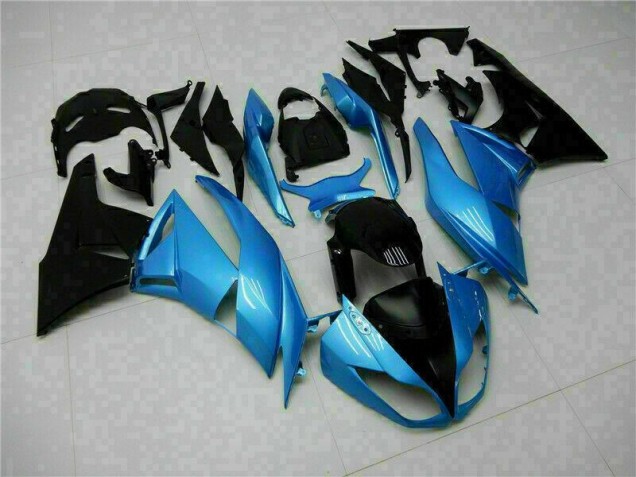Affordable 2009-2012 Blue Black Kawasaki ZX6R Motorcyle Fairings UK