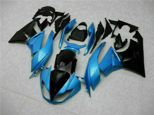 Affordable 2009-2012 Blue Black Kawasaki ZX6R Motorcyle Fairings UK