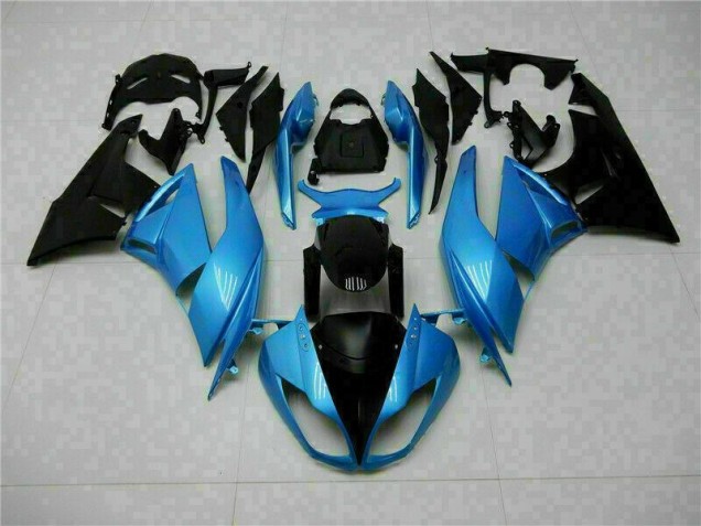 Affordable 2009-2012 Blue Black Kawasaki ZX6R Motorcyle Fairings UK