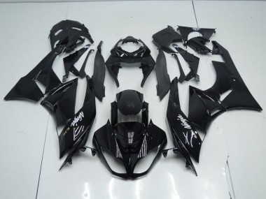 Affordable 2009-2012 Black OEM Style Kawasaki ZX6R Motor Bike Fairings UK