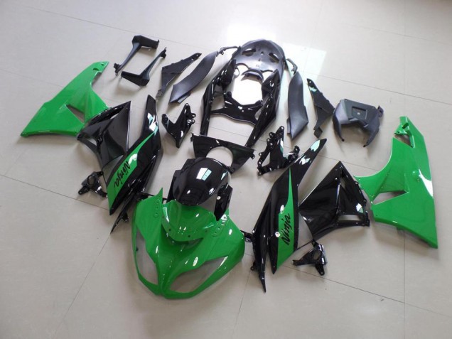 Affordable 2009-2012 Green and Black Kawasaki ZX6R Motorcycle Bodywork UK Affordable 2009-2012 Green and Black Kawasaki ZX6R Motorcycle Bodywork UK