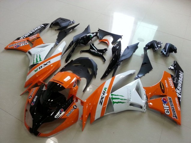 Affordable 2009-2012 Orange Monster Kawasaki ZX6R Motorcycle Replacement Fairings UK Affordable 2009-2012 Orange Monster Kawasaki ZX6R Motorcycle Replacement Fairings UK