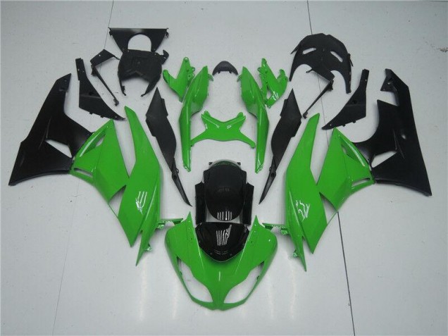 Affordable 2009-2012 Green Black Kawasaki ZX6R Replacement Motorcycle Fairings UK Affordable 2009-2012 Green Black Kawasaki ZX6R Replacement Motorcycle Fairings UK
