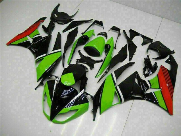 Affordable 2009-2012 Black Green Red Kawasaki ZX6R Bike Fairing Kit UK Affordable 2009-2012 Black Green Red Kawasaki ZX6R Bike Fairing Kit UK