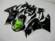 Affordable 2009-2012 Black Green Kawasaki ZX6R Moto Fairings UK