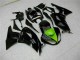Affordable 2009-2012 Black Green Kawasaki ZX6R Moto Fairings UK
