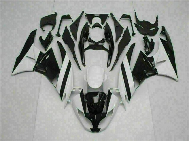 Affordable 2009-2012 White Black Kawasaki ZX6R Motorcycle Replacement Fairings UK