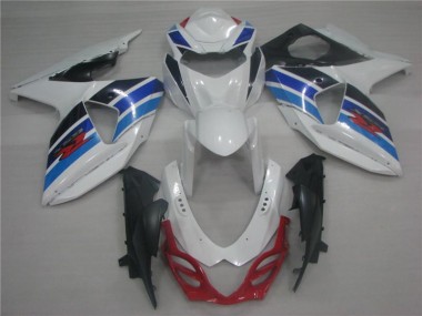 Affordable 2009-2016 White Blue Suzuki GSXR1000 Replacement Fairings UK