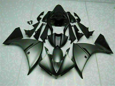 Affordable 2012-2014 Grey Black Yamaha YZF R1 Moto Fairings UK