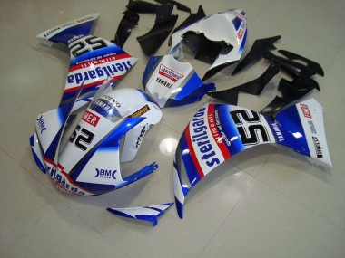 Affordable 2012-2014 White Black Sterilgarda Yamaha YZF R1 Motorcylce Fairings UK