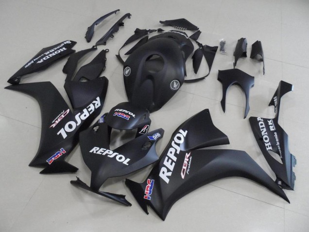 Affordable 2012-2016 Matte Black Repsol Honda CBR1000RR Motorbike Fairing Kits UK