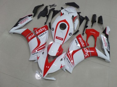 Affordable 2012-2016 Red and White Supreme Honda CBR1000RR Motorbike Fairing UK