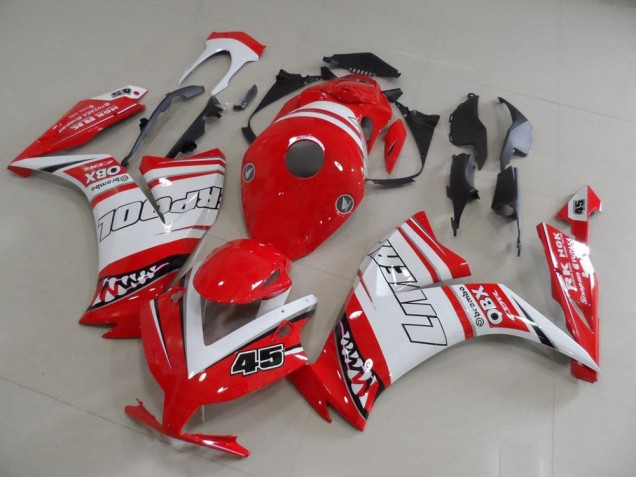 Affordable 2012-2016 Red Liverpool 45 Honda CBR1000RR Bike Fairings UK
