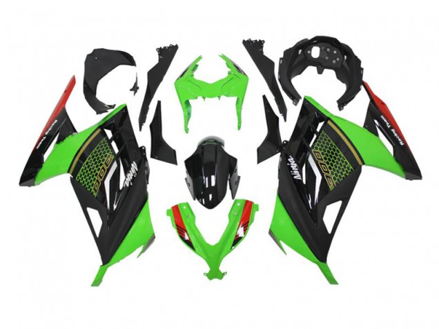 Affordable 2013-2016 Green Black Kawasaki EX300 Motor Bike Fairings & Bodywork UK