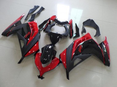 Affordable 2013-2016 Red Black Kawasaki ZX300R Bike Fairing UK
