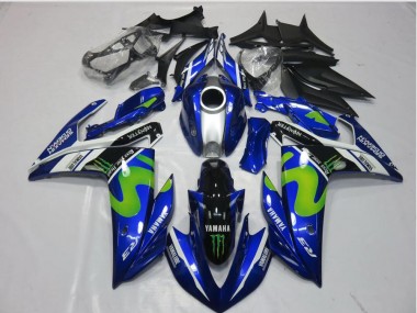 Affordable 2015-2022 Movistar Yamaha YZF R3 Motorcycle Replacement Fairings UK