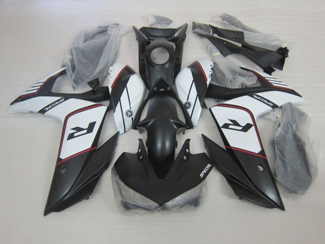 Affordable 2015-2022 Black White Yamaha YZF R3 Motor Fairings UK