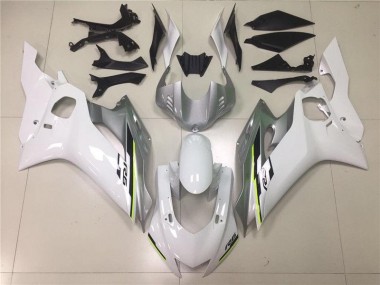 Affordable 2017-2021 White Silver Yamaha YZF R6 Motorcycle Fairing Kits UK