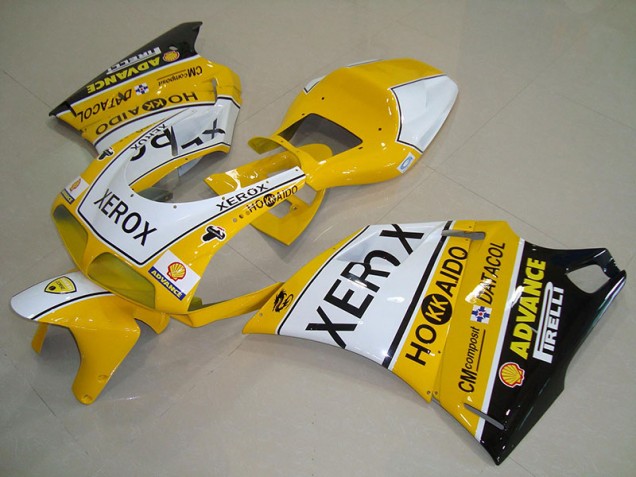 Affordable 1993-2005 Yellow White Xerox Ducati 748 916 996 996S Replacement Motorcycle Fairings UK