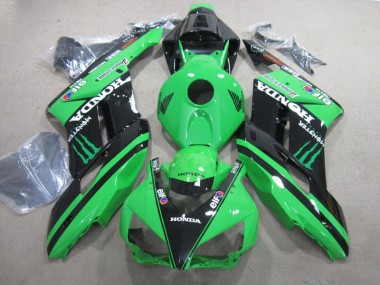 Affordable 2004-2005 Black Green Monster Honda CBR1000RR Motorcycle Fairings UK