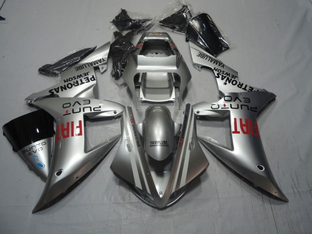 Affordable 2004-2005 Silver Red Fiat Honda CBR1000RR Motorcycle Fairings UK