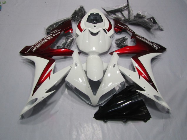 Affordable 2004-2005 White Red Honda CBR1000RR Motorcycle Fairing Kits UK