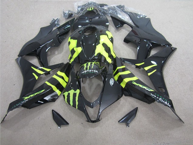 Affordable 2004-2005 Black Green Monster Honda CBR1000RR Bike Fairings UK
