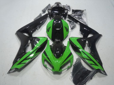 Affordable 2006-2007 Black Green Honda CBR1000RR Motorcylce Fairings UK