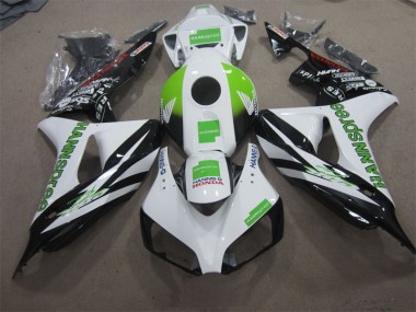 Affordable 2006-2007 White Green Hannspree Honda CBR1000RR Motorcycle Fairing UK