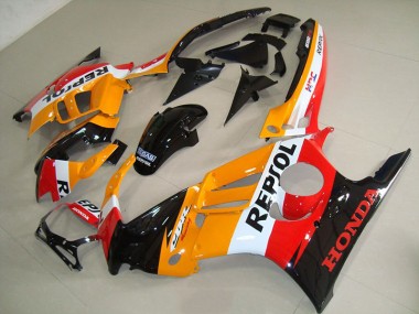 Affordable 1995-1998 Orange Black Repsol Honda CBR600 F3 Motorbike Fairings UK