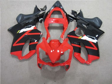 Affordable 2001-2003 Red Black Honda CBR600 F4i Motorbike Fairing Kits UK