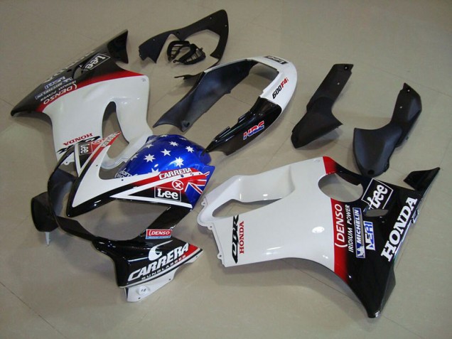Affordable 2004-2007 White Blue DENSO HRC Carrera Honda CBR600 F4i Bike Fairing UK Affordable 2004-2007 White Blue DENSO HRC Carrera Honda CBR600 F4i Bike Fairing UK