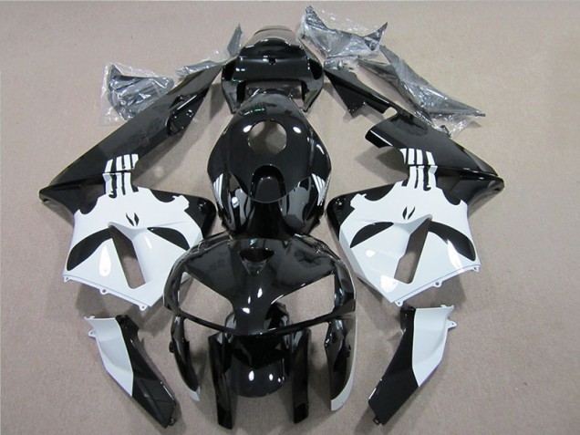 Affordable 2005-2006 Black White Honda CBR600RR Motorcylce Fairings UK Affordable 2005-2006 Black White Honda CBR600RR Motorcylce Fairings UK