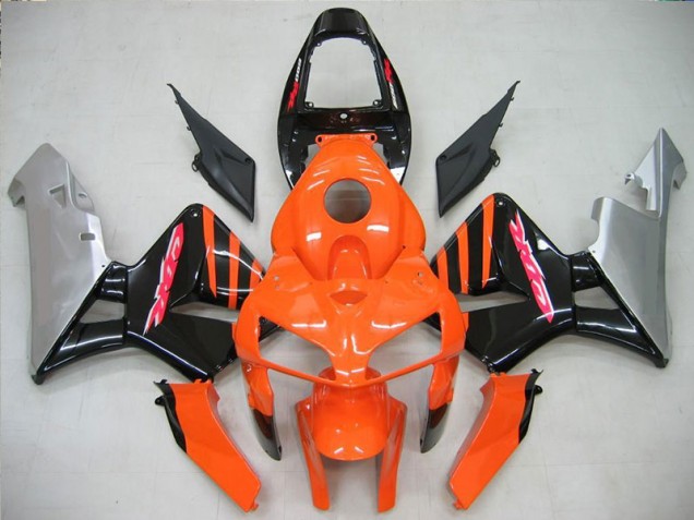Affordable 2005-2006 Orange Black Honda CBR600RR Motorcycle Fairing UK Affordable 2005-2006 Orange Black Honda CBR600RR Motorcycle Fairing UK