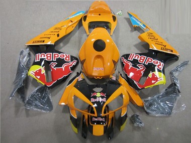 Affordable 2005-2006 Orange Black Red Bull Honda CBR600RR Motorbike Fairing UK