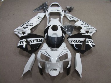 Affordable 2005-2006 White Black Repsol Honda CBR600RR Motorcylce Fairings UK