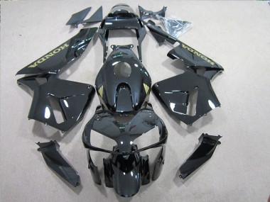Affordable 2005-2006 Black Gold Decal Honda CBR600RR Motorbike Fairings UK