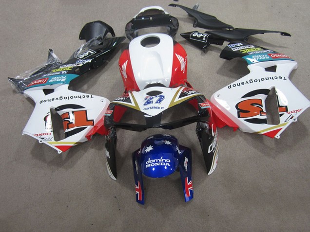 Affordable 2005-2006 White Blue 27 Honda CBR600RR Replacement Motorcycle Fairings UK