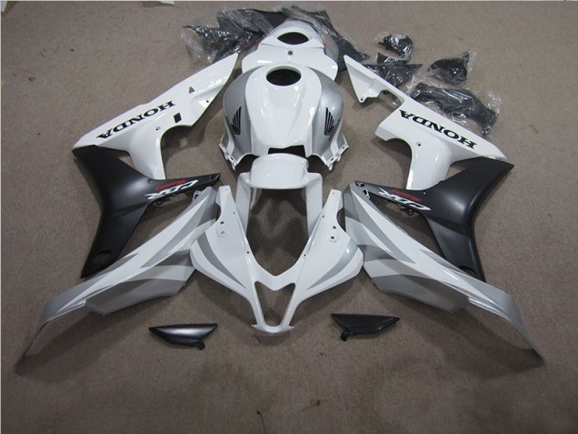 Affordable 2007-2008 White Black Honda CBR600RR Bike Fairing UK Affordable 2007-2008 White Black Honda CBR600RR Bike Fairing UK